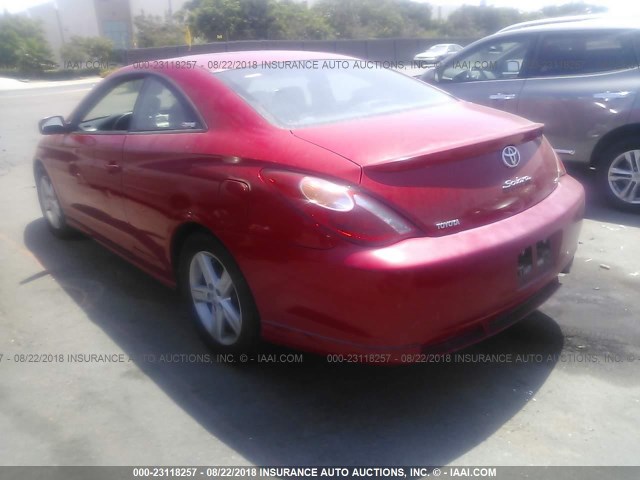 4T1CE38P74U800015 - 2004 TOYOTA CAMRY SOLARA SE/SLE წითელი ფოტო 3