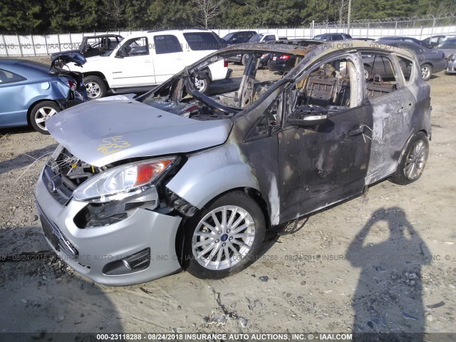 1FADP5BU7EL502042 - 2014 FORD C-MAX SEL SILVER photo 2