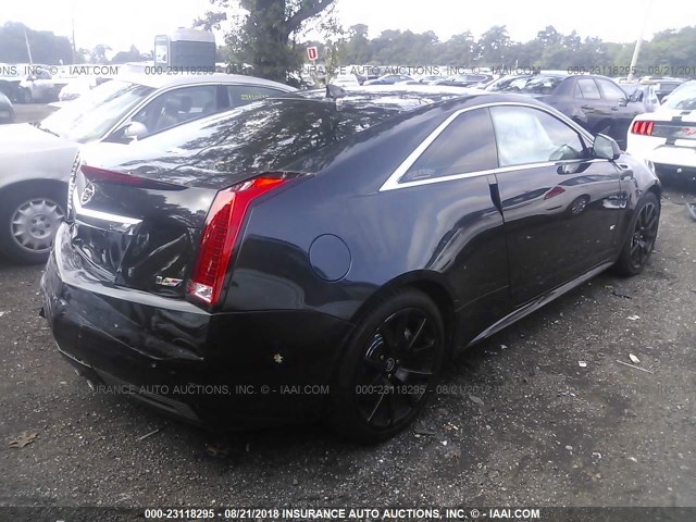 1G6DV1EP5C0138736 - 2012 CADILLAC CTS-V BLACK photo 4