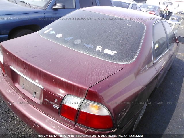 1HGCD5633VA218601 - 1997 HONDA ACCORD LX/EX RED photo 4