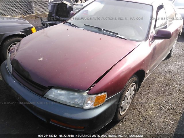 1HGCD5633VA218601 - 1997 HONDA ACCORD LX/EX RED photo 6