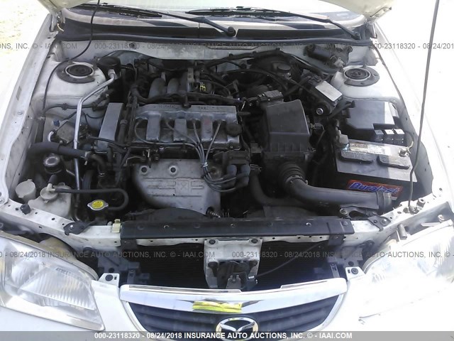 1YVGF22C925283675 - 2002 MAZDA 626 LX WHITE photo 10