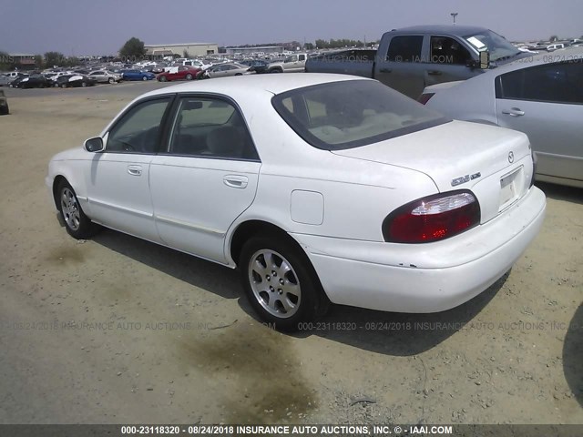 1YVGF22C925283675 - 2002 MAZDA 626 LX WHITE photo 3