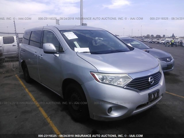 JN8AE2KP0C9049389 - 2012 NISSAN QUEST S/SV/SL/LE SILVER photo 1