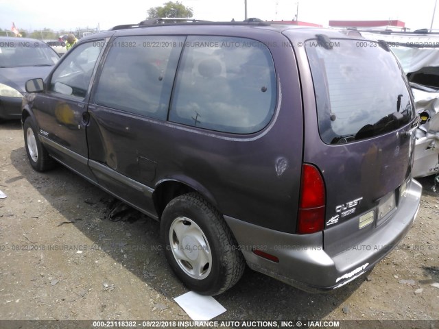 4N2DN11W2SD842455 - 1995 NISSAN QUEST XE/GXE PURPLE photo 3