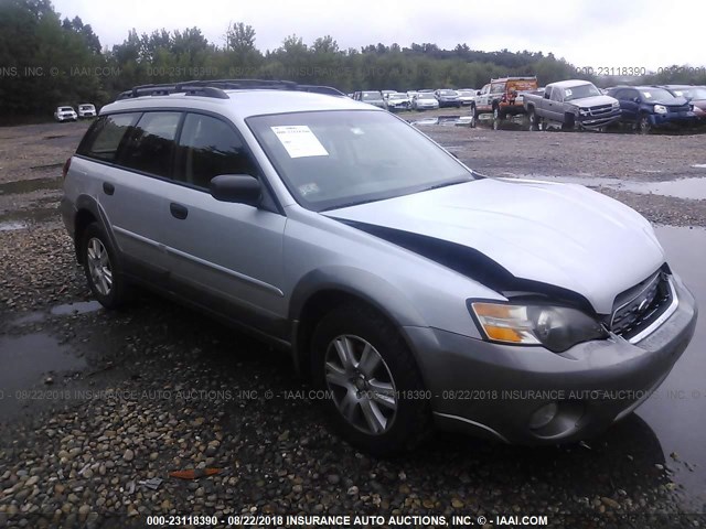 4S4BP61CX57393872 - 2005 SUBARU LEGACY OUTBACK 2.5I GRAY photo 1