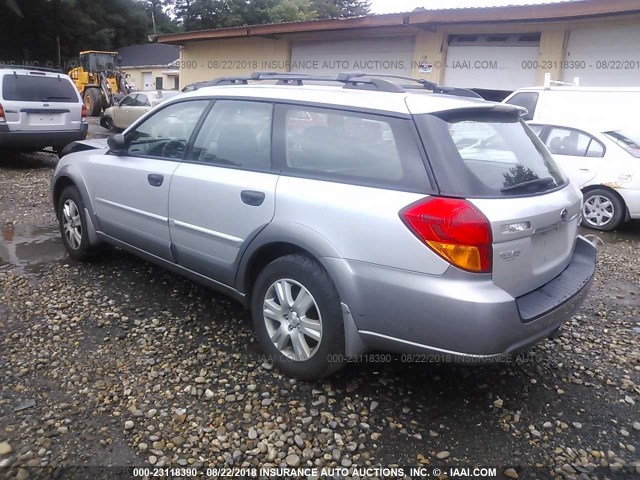 4S4BP61CX57393872 - 2005 SUBARU LEGACY OUTBACK 2.5I GRAY photo 3