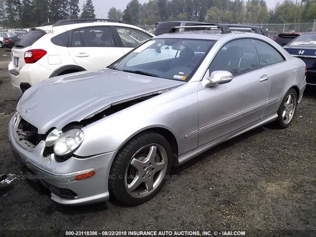 WDBTJ75J23F012400 - 2003 MERCEDES-BENZ CLK 500 SILVER photo 2