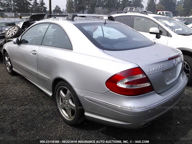 WDBTJ75J23F012400 - 2003 MERCEDES-BENZ CLK 500 SILVER photo 3