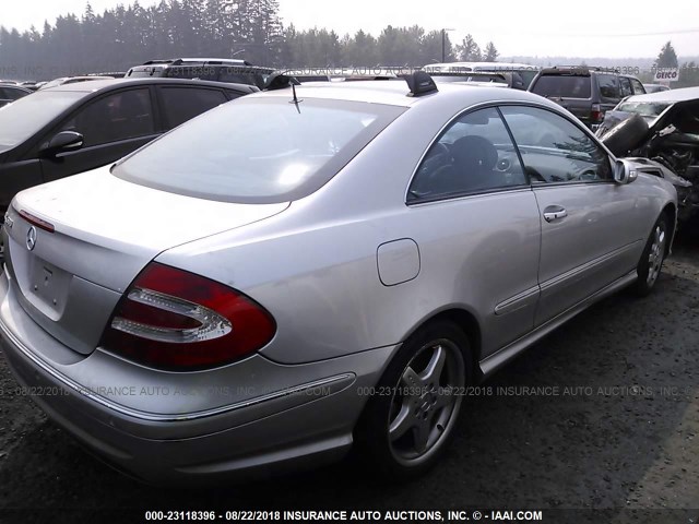 WDBTJ75J23F012400 - 2003 MERCEDES-BENZ CLK 500 SILVER photo 4