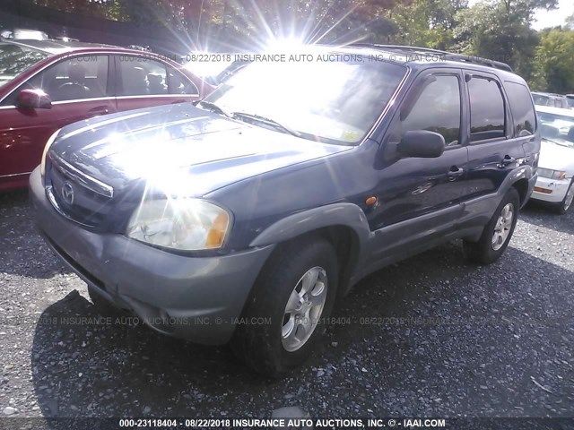 4F2CU08132KM27937 - 2002 MAZDA TRIBUTE LX/ES 蓝色 照片 2
