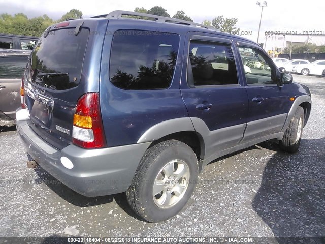 4F2CU08132KM27937 - 2002 MAZDA TRIBUTE LX/ES 蓝色 照片 4