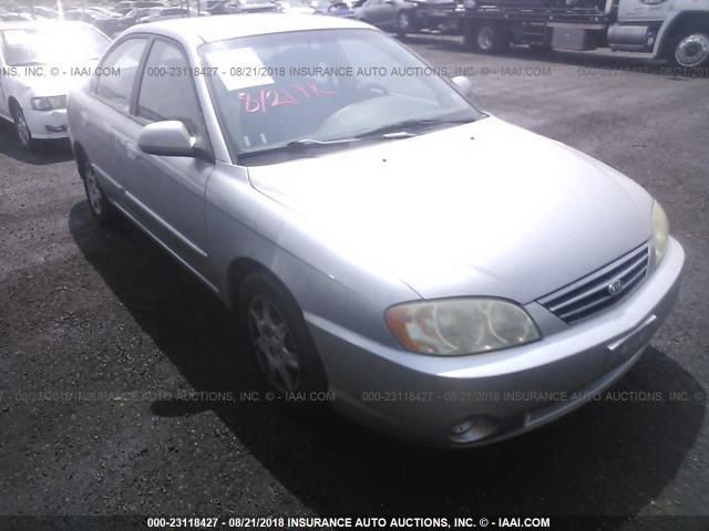 KNAFB121435258378 - 2003 KIA SPECTRA LS SILVER photo 6