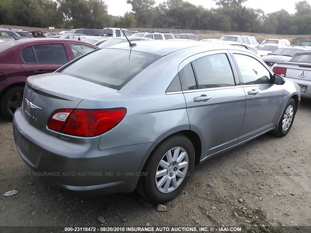 1C3CC4FB5AN211708 - 2010 CHRYSLER SEBRING TOURING Light Blue photo 4