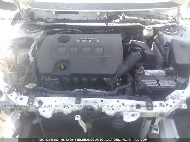 JTDBL40E09J014782 - 2009 TOYOTA COROLLA LE/XLE WHITE photo 10
