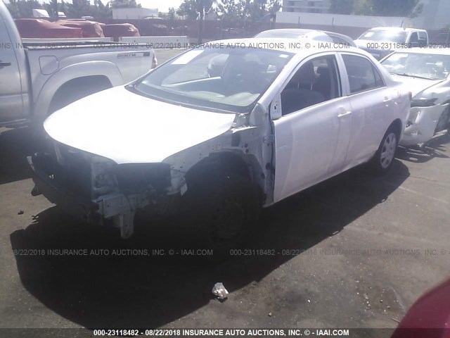 JTDBL40E09J014782 - 2009 TOYOTA COROLLA LE/XLE WHITE photo 2