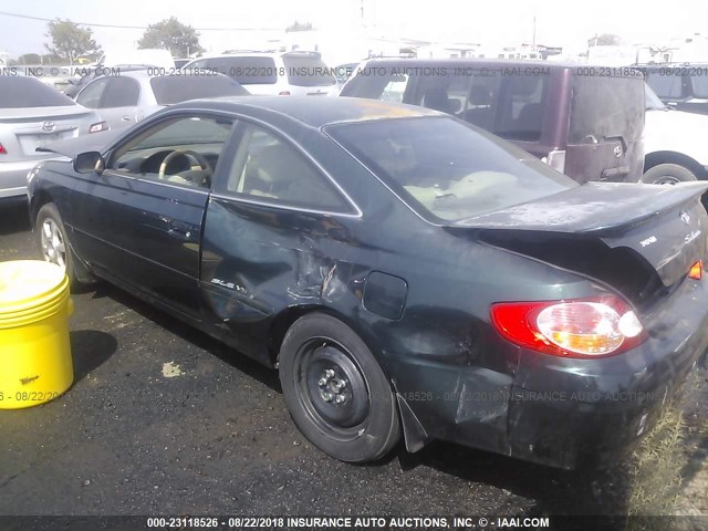 2T1CF28P93C604052 - 2003 TOYOTA CAMRY SOLARA SE/SLE Yaşıl foto 3