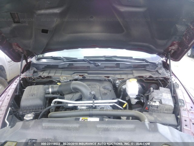 3C6TR5DT5JG245756 - 2018 RAM 2500 SLT RED photo 10