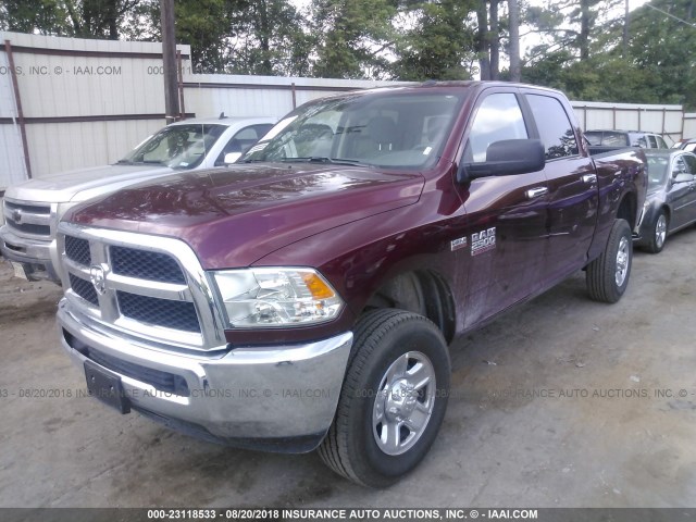 3C6TR5DT5JG245756 - 2018 RAM 2500 SLT RED photo 2