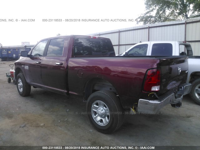 3C6TR5DT5JG245756 - 2018 RAM 2500 SLT RED photo 3