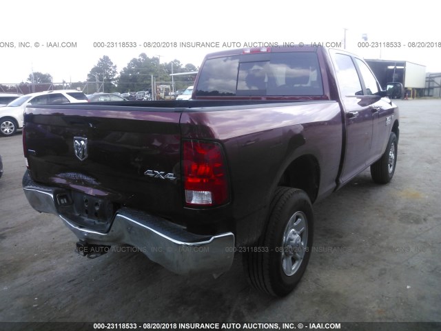 3C6TR5DT5JG245756 - 2018 RAM 2500 SLT RED photo 4