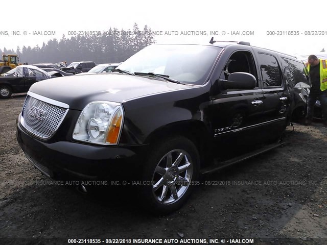 1GKFK062X9J116721 - 2009 GMC YUKON XL DENALI BLACK photo 2