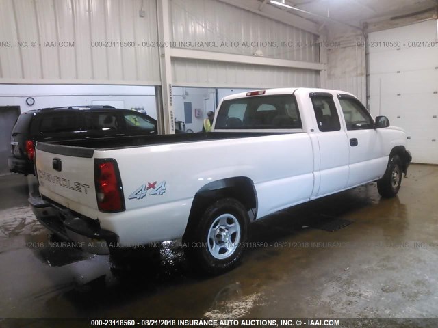 1GCEK19V94E239964 - 2004 CHEVROLET SILVERADO K1500 WHITE photo 4