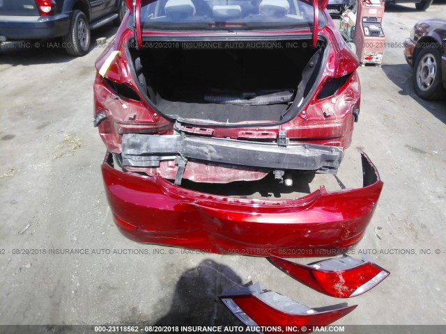 KMHCT4AE2HU374986 - 2017 HYUNDAI ACCENT SE RED photo 6