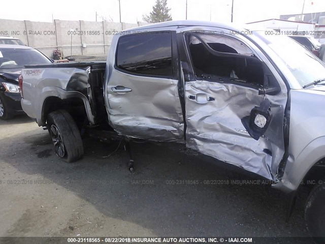 5TFCZ5AN1GX003906 - 2016 TOYOTA TACOMA DBL CAB/SR/SR5/TRD SPT/OR SILVER photo 6