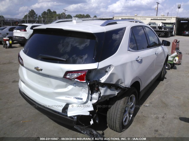 2GNAXVEV3J6208634 - 2018 CHEVROLET EQUINOX PREMIER WHITE photo 4