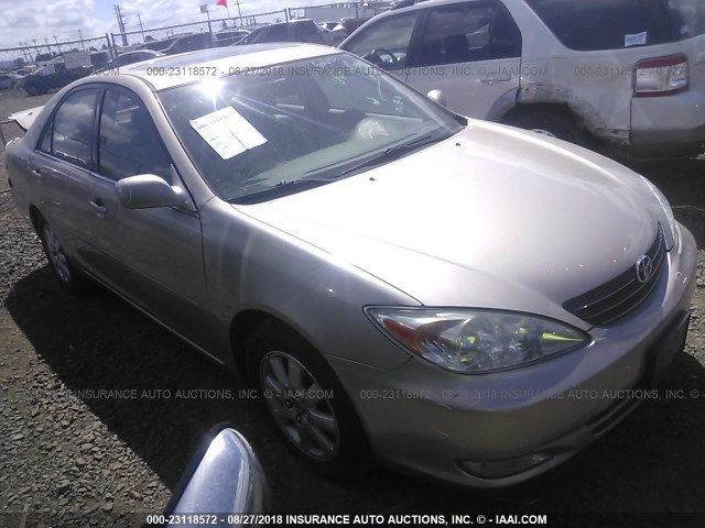 JTDBE30K430171125 - 2003 TOYOTA CAMRY LE/XLE GOLD photo 1