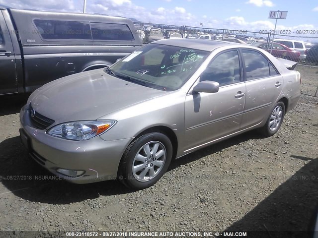 JTDBE30K430171125 - 2003 TOYOTA CAMRY LE/XLE GOLD photo 2