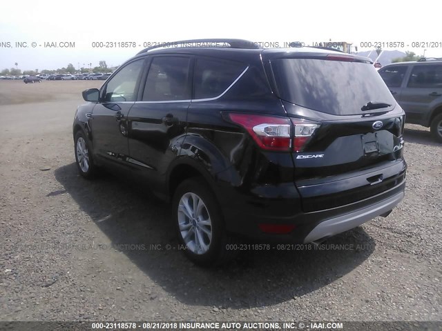 1FMCU0G97HUD96434 - 2017 FORD ESCAPE SE BLACK photo 3