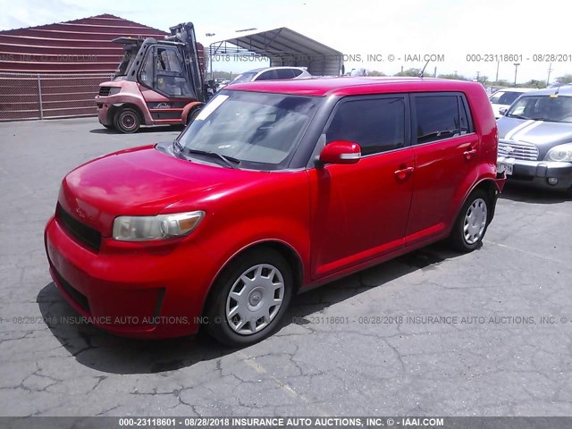 JTLKE50E291096034 - 2009 TOYOTA SCION XB Қызыл фото 2