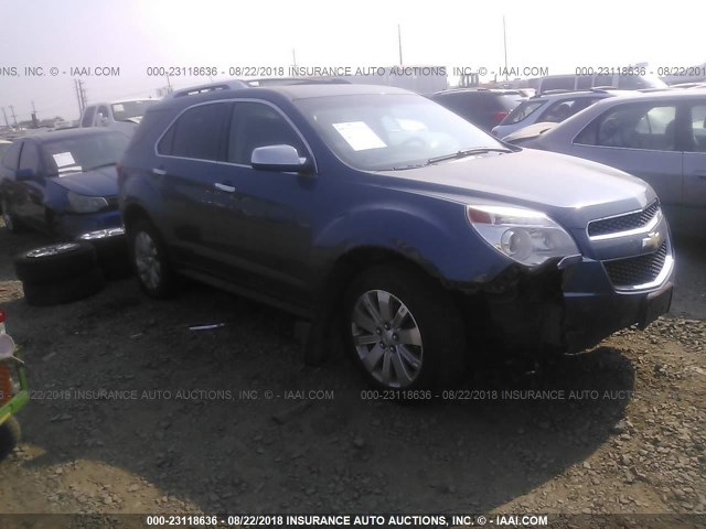 2CNFLGEC0B6222704 - 2011 CHEVROLET EQUINOX LTZ BLUE photo 1