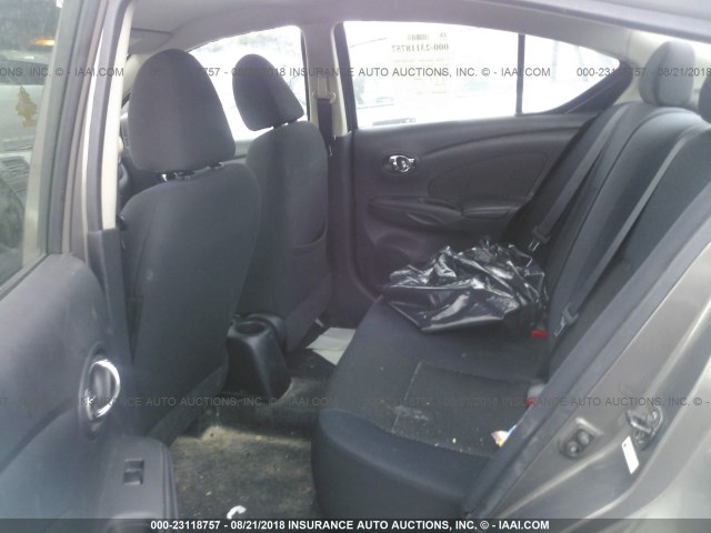 3N1CN7AP0CL886074 - 2012 NISSAN VERSA S/SV/SL GRAY photo 8