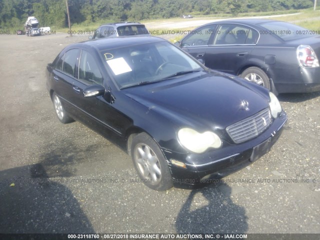 WDBRF64J31F072349 - 2001 MERCEDES-BENZ C 320 BLACK photo 1