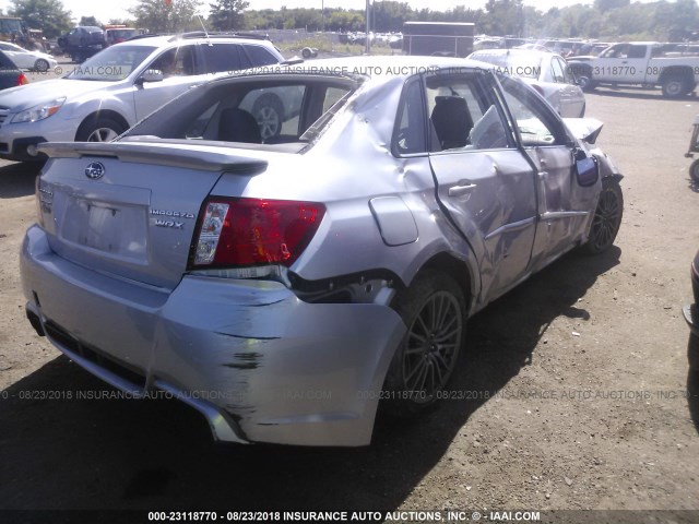 JF1GV7F60DG024211 - 2013 SUBARU IMPREZA WRX SILVER photo 4