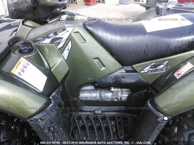 4XAZN85A69A549032 - 2009 POLARIS SPORTSMAN 850 EFI XP GREEN photo 9