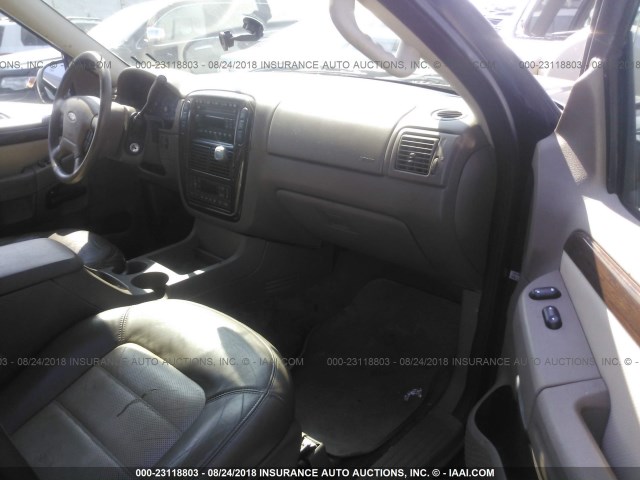 1FMZU74W23UB05974 - 2003 FORD EXPLORER EDDIE BAUER BLUE photo 5