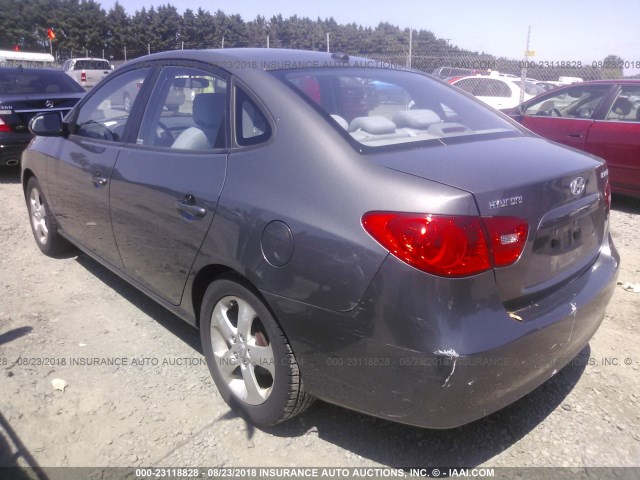 KMHDU46D48U332871 - 2008 HYUNDAI ELANTRA GLS/SE/LIMITED GRAY photo 3