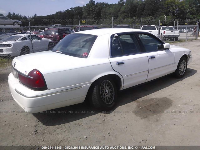 2MEFM74W71X660107 - 2001 MERCURY GRAND MARQUIS GS WHITE photo 4