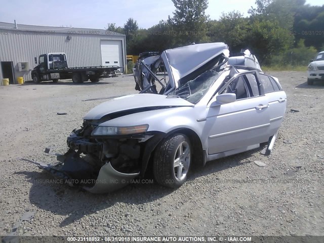 19UUA66274A025280 - 2004 ACURA TL SILVER photo 2