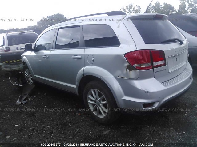 3C4PDCBG8DT570898 - 2013 DODGE JOURNEY SXT SILVER photo 3