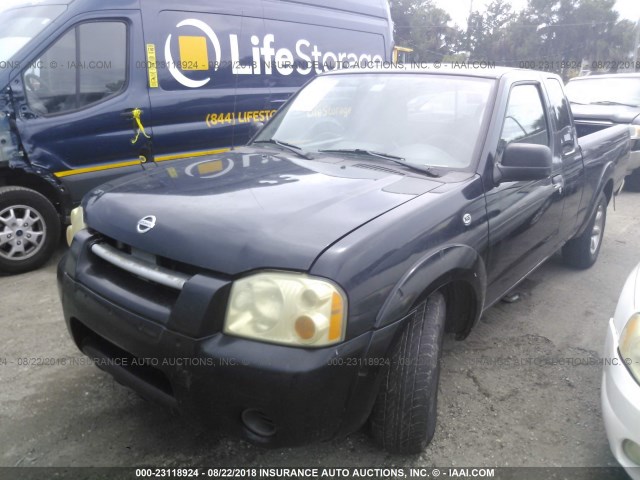1N6DD26T14C422346 - 2004 NISSAN FRONTIER KING CAB XE BLACK photo 2