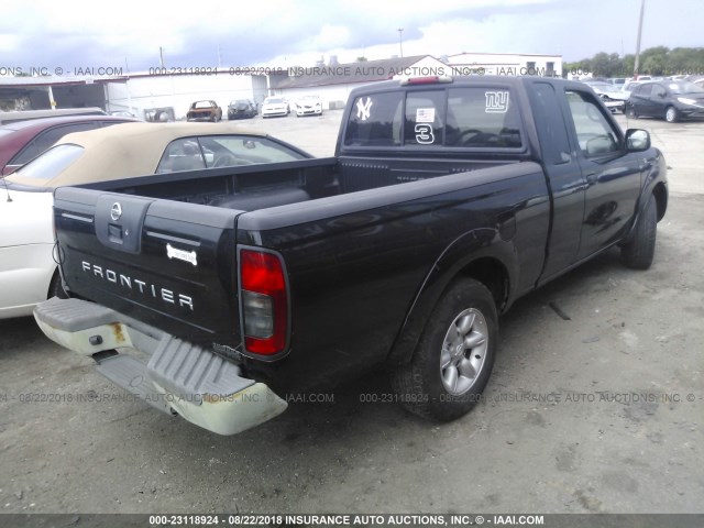 1N6DD26T14C422346 - 2004 NISSAN FRONTIER KING CAB XE BLACK photo 4