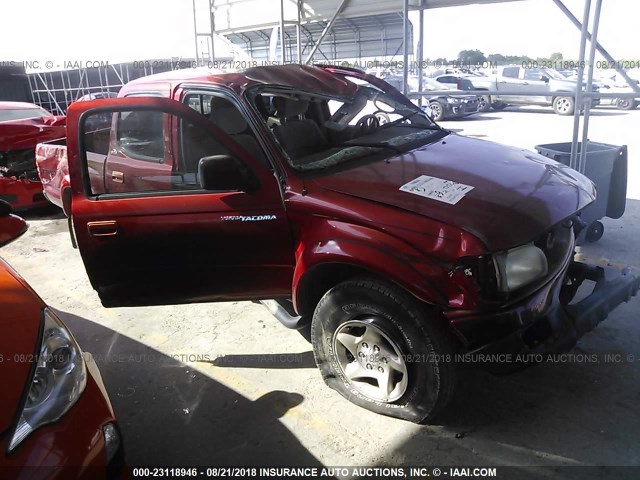 5TEGN92NX3Z228959 - 2003 TOYOTA TACOMA DOUBLE CAB PRERUNNER MAROON photo 1