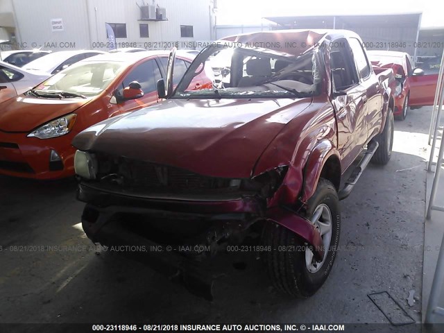 5TEGN92NX3Z228959 - 2003 TOYOTA TACOMA DOUBLE CAB PRERUNNER MAROON photo 2