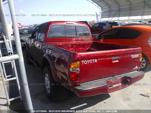 5TEGN92NX3Z228959 - 2003 TOYOTA TACOMA DOUBLE CAB PRERUNNER MAROON photo 3