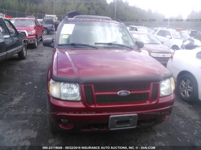 1FMZU77K14UA65963 - 2004 FORD EXPLORER SPORT TR  BURGUNDY photo 6